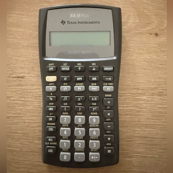 Texas Instruments BA II Plus Black Calculator - Picture 2 of 4